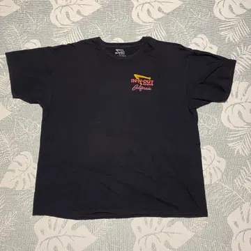 IN-N-OUT BURGER 티셔츠 2XL 블랙 캘리포니아 한정판 디자인