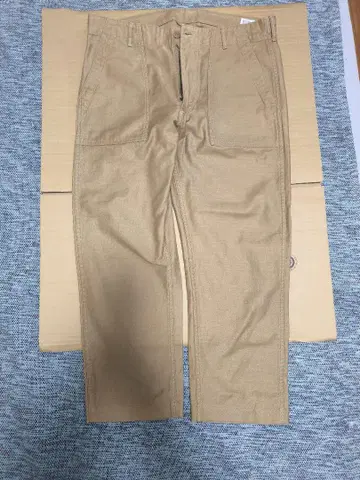 오어슬로우 슬림 핏 패티그 팬츠 밀리터리