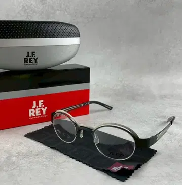 미사용 J.F.REY 개성파 듀얼 프론트 이중 경량 메탈 안경 블랙