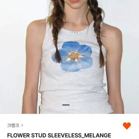 【タグあり】CRANK クランク FLOWER STUD SLEEVELESS CRANK Crnk FLOWER Stu SLEEVELESS New product on Bunjang