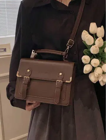 브라운 숄더백 사첼백 브라운