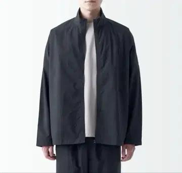 MUJI Labo 무지 라보 발수 방풍 블루종 블랙 S