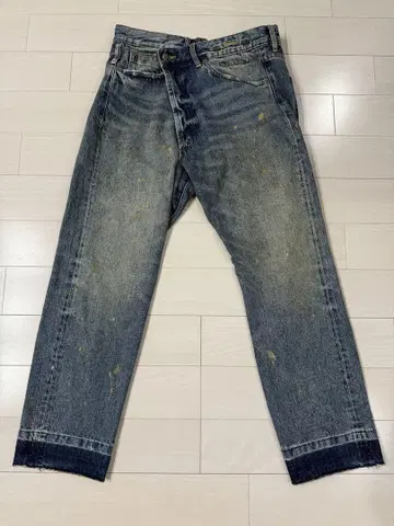 R13/아르서틴 페인트 데님 팬츠