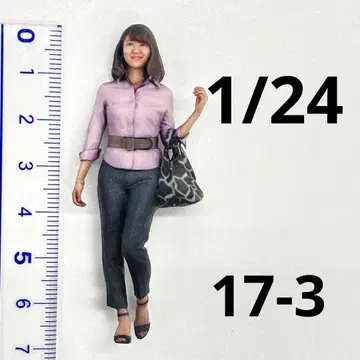 1/24 피규어 17-3 완제품 미니카 미니어처 1/64보다 큽니다.