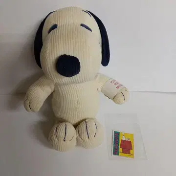 스누피 봉제 인형 코듀로이 택 포함