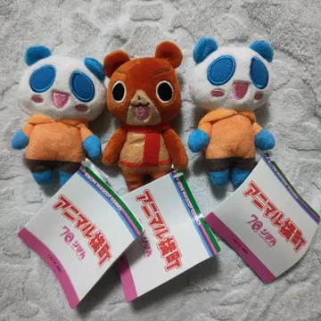 애니멀 가로초 미니 봉제 인형 켄타 이사 3개 세트