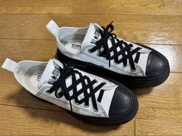 CONVERSE ALL STAR 통굽 스니커즈 화이트/블랙 24.5