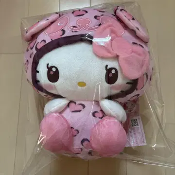 산리오 팬더 헬로키티 레이디 레오파드 무늬 BIG 봉제 인형