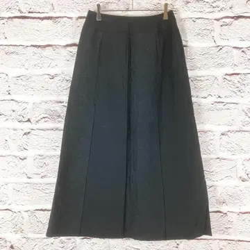 z2451:Tachibana 롱 스커트 안감 블랙 검정 사이즈 L