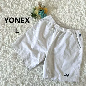 요넥스 남성용 하프 팬츠 숏 팬츠 게임 팬츠 흰색 화이트 L