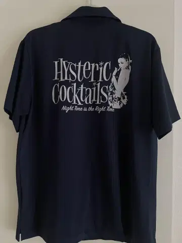 Hysteric Cocktails 네이비 셔츠