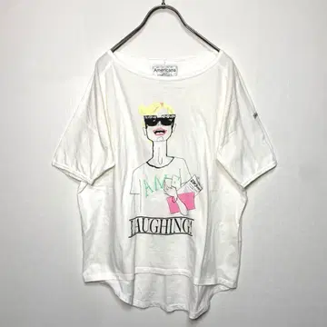 AMERICANA 아메리카나 디자인 티셔츠 코튼 100% 일본제