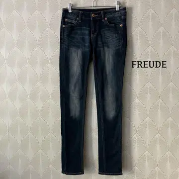 FREUDE 스키니 데님 로우라이즈 슬림 스트레치 다크 네이비 a1968