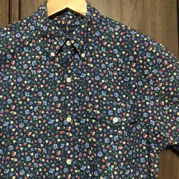 RALPH LAUREN 꽃무늬 셔츠 S 네이비 보타니컬