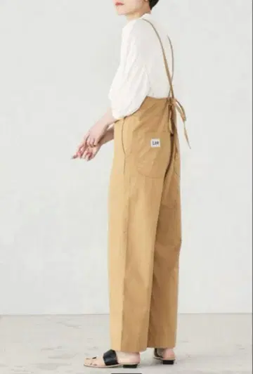 Lee 베이지 올인원 살로펫 오버롤 S 사이즈