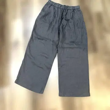 무인양품 린넨 100% 와이드 팬츠