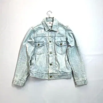 론 헤르만 데님 자켓 2nd 데미지 가공 블루 S/S-M 정도