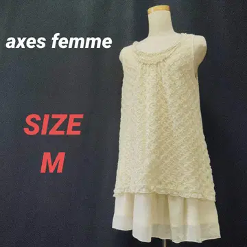 axes femme 엑시즈팜 슬리브리스 레이스 원피스 비쥬