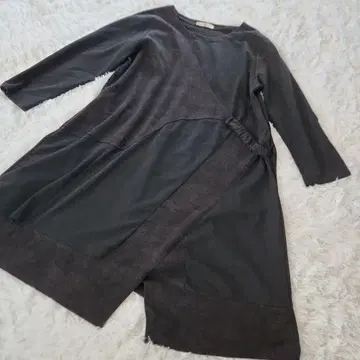 블랙 롱 원피스 카모플라주 카모플라주 검정 코튼 면 도킹 고양이