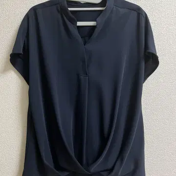 일본제 유나이티드 애로우즈 네이비 반팔 드레이프 셔츠 오피스