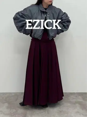 미사용 새상품 Ezick 에직 Low waist 플리츠 스커트