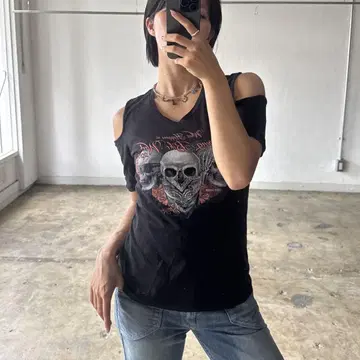 USA제 할리데이비슨 오프 숄더 스컬