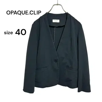 OPAQUE.CLIP 노카라 자켓 L 사이즈  깔끔한 세레모니 블랙