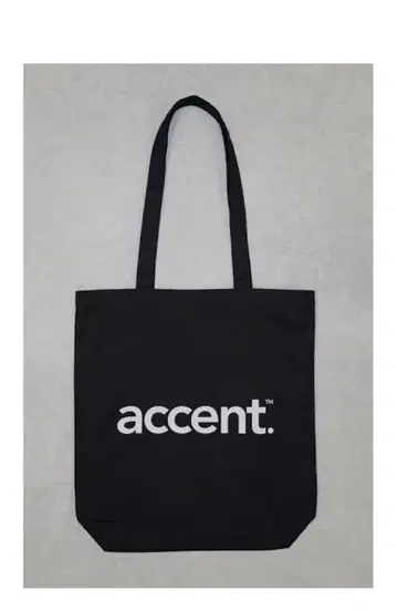 accent 토트백 블랙 검정