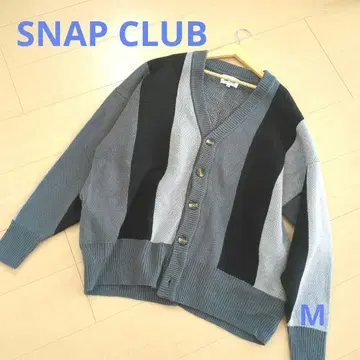 SNAP CLUB 배색 가디건 새상품급 넉넉한 긴팔 가을/겨울 트렌드