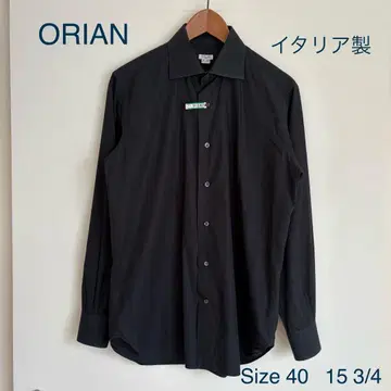 ORIAN 블랙 셔츠 사이즈 40 15 3/4
