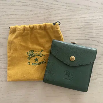 IL BISONTE 그린 3단 폴더형 지갑