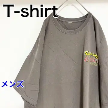 YBB3 [미국 수입] 반팔 티셔츠 [남성용 3XL 상당] 그레이 베이지