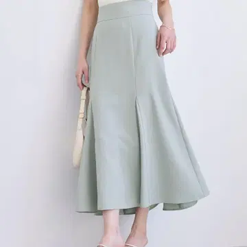 VIS 린넨 라이크 머메이드 스커트