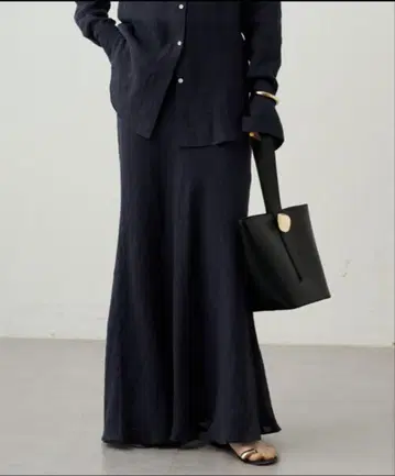 Loungedress 린넨 플레어 스커트 롱