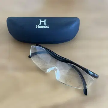 Hazuki 루페 컴팩트 1.6배 블랙 검정 케이스 포함 중고