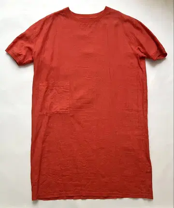 나카가와 마사시치 상점 마부 티셔츠 원피스 주홍색 빨간색 레드 완판 색상