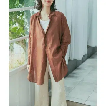라미 코튼 빅 셔츠