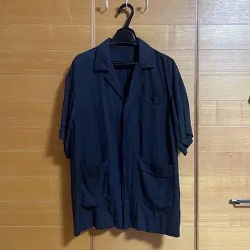 MACPHEE 네이비 반팔 셔츠 자켓