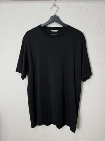 AURALEE 오라리 LUSTER PLAITING TEE 블랙 4