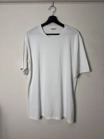 AURALEE 오라리 LUSTER PLAITING TEE 화이트 4