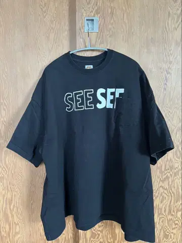 SEE SEE 블랙 티셔츠 M 사이즈