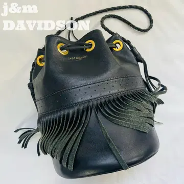컨디션 최상] J&M DAVIDSON 숄더 백 복조리 버킷형 카니발