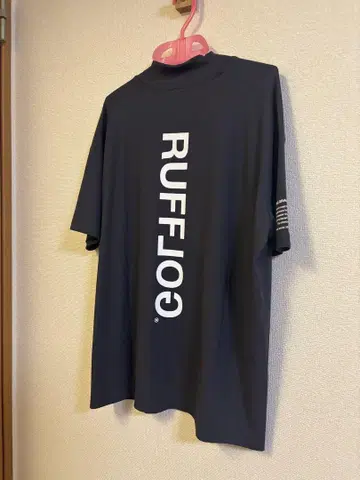 RUFFLOG 25SS VERTICAL 로고 모크 넥 셔츠 블랙 L