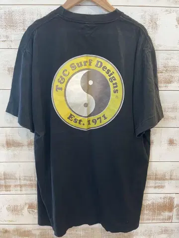 T&C Surf Designs 티셔츠 싱글 스티치 90s L 사이즈