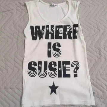 미셸 건 엘리펀트 탱크탑 WHERE IS SUSIE? 화이트