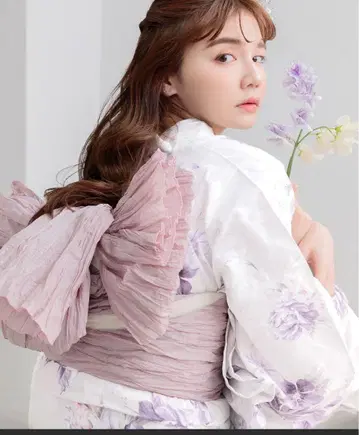 Dita 유카타 한나리 게쓰카 미인 유카타 오비