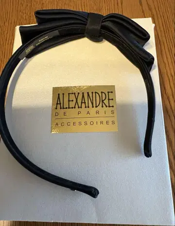 ALEXANDRE DE PARIS 블랙 리본 머리띠