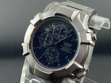 배터리 교체 완료 남성용 쿼츠 크로노그래프 CASIO 에디피스 작동 제품