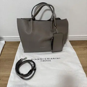 GIANNI CHIARINI 그레이 가죽 핸드백