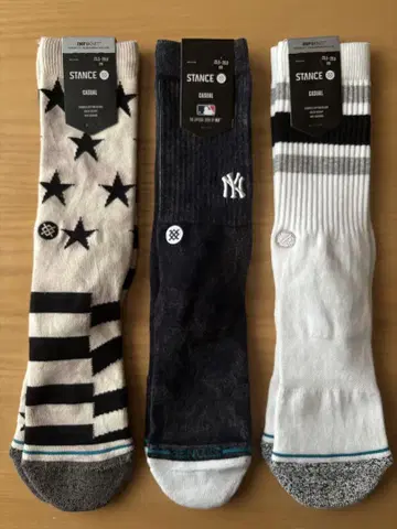 STANCE 양말 3켤레 세트 25.5-29cm 스탠스 캐주얼